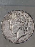 1922 SILVER PEACE DOLLAR