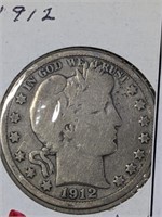 1912 BARBER HALF DOLLAR