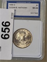 GRADED SBA DOLLAR 1999-D