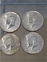 67,67,68,69 KENNEDY HALF DOLLARS