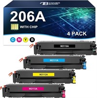 $300 206A Tonner Cartridges 4 Pack