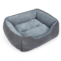 *Dog Bed for Small Dogs, Rectangle, Gray