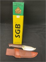 SGB Stainless knife with sheath NIb