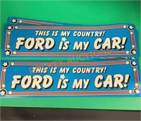 Vintage bumper stickers (ford)