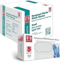 Medical Blue Nitrile Exam Gloves - Latex-Free, S
