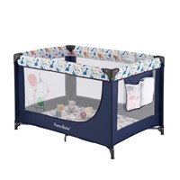 Pamo Babe Portable Crib with Padded Mat,Foldable