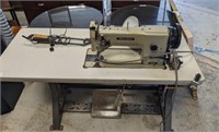 NAKAJIMA COMMERCIAL SEWING MACHINE AND TABLE