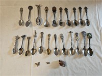 22 Souvenir Spoons and Trinkets