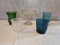 Vintage Italy Glass and Pressed Glass