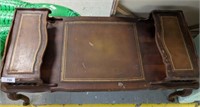LEATHER INSERT COFFEE TABLE