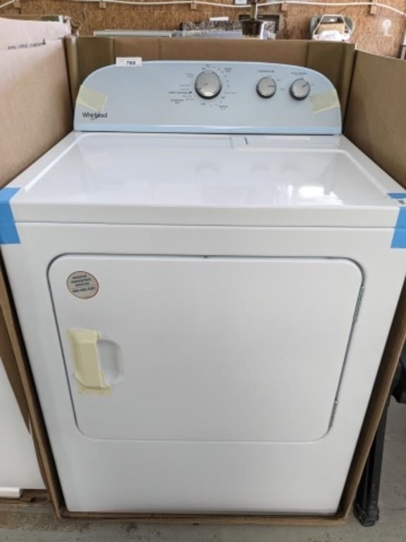 WHIRLPOOL ELECTRIC DRYER, NEW