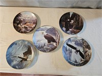 5 Bald Eagle Collector's Plates