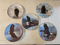 5 Bald Eagle Collector's Plates