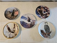 5 Bald Eagle Collector's Plates