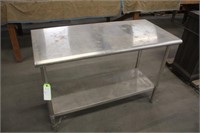 Stainless Steel Table Approx 49"x24"x35"