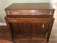 PULL-OUT CONFERENCE TABLE CABINET W/ LEAVES