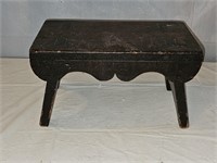 Antique Primitive Pegged Foot Stool