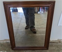 WOOD FRAMED MIRROR