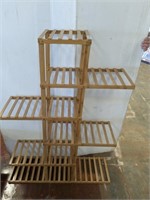 TIERED WOODEN PLANT STAND/SHELF