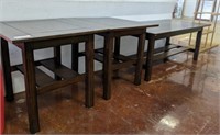 SET: COFFEE TABLE, 2 END TABLES