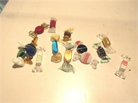 COLLECTION OF COLOURED GLASS CANDIES