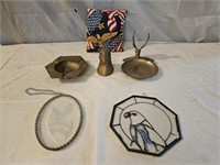 Brass Eagle Tray, Sculpture and Other Collectibles