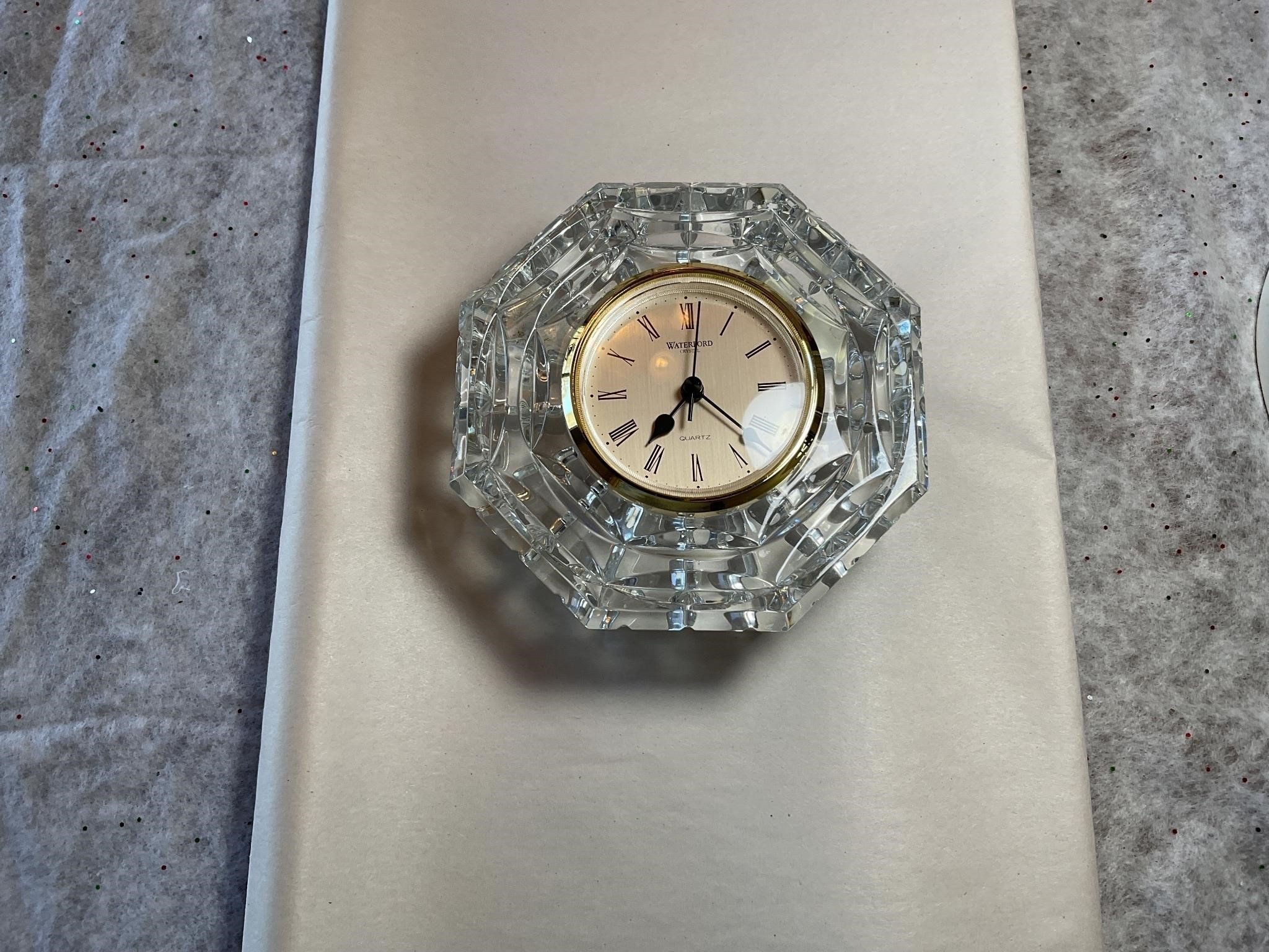 Waterford Crystal Lismore Diamond Clock