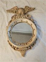 Vintage Chalk Federal Eagle Mirror