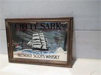 CUTTY SARK BLENDED SCITS WHISKY MIRROR AD SIGN