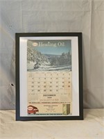 1959 Esso Heating Oil Advertising Calendar