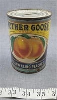 Mother Goose Peaches can bank