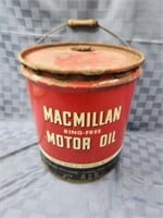 Vintage MacMillan Ring Free Motor Oil 5 gallon