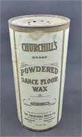 Powdered dance floor wax