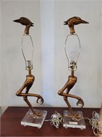 PR BIRD LAMPS-NO SHADES