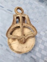 Antique barn pulley