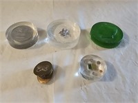 Military Hat Brooch, Paperweights