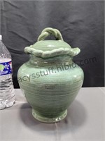 Green Ceramic Canister