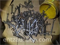 BUCKET OF WRENCHES - VARIOUS BRANDS AND SIZES