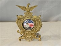 Vintage Brass Federal Eagle Pocket Watch Display
