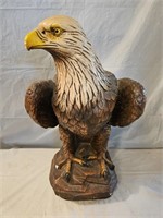 Large Ceramic Bald Eagle Statue