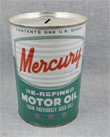 Mercury 1 quart oil can bank