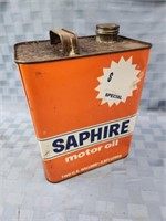 Sapphire Motor oil 2 gallon can