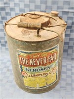 THE Never Fail 5 gallon kerosene can