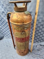 Large Automatic Brass Fire Extinguisher, 24: