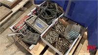 3 Boxes Of Tarp Straps, Bolts, Sockets Etc