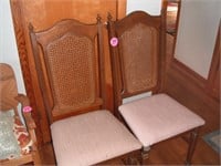 (2) Cane Back Matching Chairs