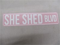 SIGN "SHE SHED"