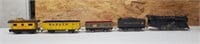 Vintage tin Litho Union Pacific train with key