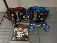 HAEADPHONES, CONTROLLER, PS3 GAME