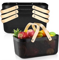 4 Pcs Plastic Mesh Garden Harvest Basket Storage